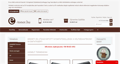 Desktop Screenshot of e-toner.hu
